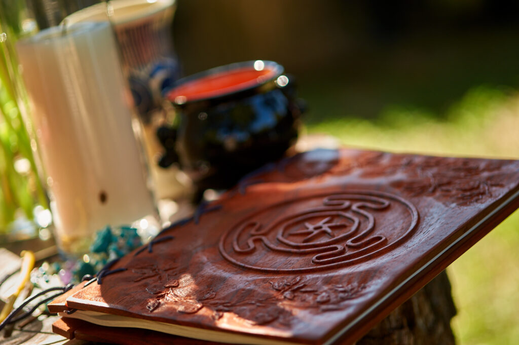 Hecate Book of Shadows at Samhain Alter